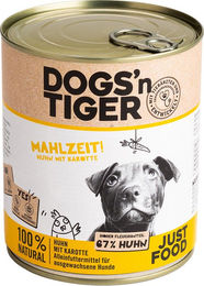 Produktbild von Dogs'n Tiger Adult Huhn & Karotte - 12 x 800 g