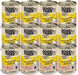Produktbild von Dogs’n Tiger Adult Hundefutter Gaudi mit Huhn, Truthahn, Cranberries und Süßkartoffel - 12 x 400 g