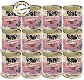 Produktbild von Dogs’n Tiger Adult Hundefutter Glücksbringer mit Rind und Lamm - 12 x 800 g