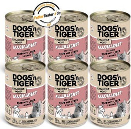 Produktbild von Dogs’n Tiger Adult Katzenfutter Allerliebst mit Rind, Leber und Kürbis - 6 x 400 g