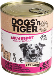 Produktbild von Dogs'n Tiger Adult Lamm & Pastinake - 12 x 800 g
