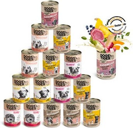 Produktbild von Dogs’n Tiger Adult Nassfutter Mixpaket Schlemmerparadies - 16 x 200 g