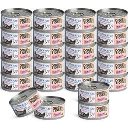 Produktbild von Dogs’n Tiger Adult Premium Katzenfutter Naschkatze Thunfisch & Shrimps - 24 x 70 g