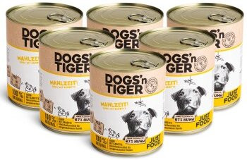 Produktbild von Dogs’n Tiger Adult Premium Nassfutter für Hunde - 6 x 800 g