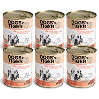 Produktbild von Dogs’n Tiger Adult Premium Nassfutter für Hunde Gaumenfreude - 6 x 800 g