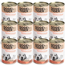 Produktbild von Dogs’n Tiger Adult Premium Nassfutter für Hunde Gaumenfreude - 12 x 400 g