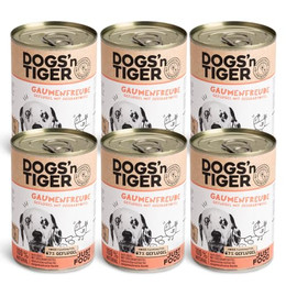 Produktbild von Dogs’n Tiger Adult Premium Nassfutter für Hunde Gaumenfreude - 6 x 400 g