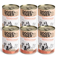 Produktbild von Dogs’n Tiger Adult Premium Nassfutter für Hunde Gaumenfreude - 6 x 400 g