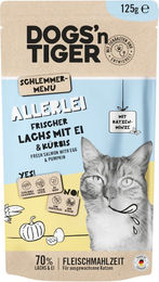 Produktbild von Dogs'n Tiger Cat 12 x 125 g - Lachs & Ei