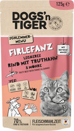 Produktbild von Dogs'n Tiger Cat 12 x 125 g - Rind & Truthahn