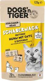 Produktbild von Dogs'n Tiger Cat Huhn & Ente Nassfutter - 12 x 125 g
