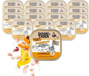 Dogs'n Tiger Dogs´n Tiger Adult Nassfutter Katze, Frohsinn, Geflügel & Kürbis – Bild 1 von 3
