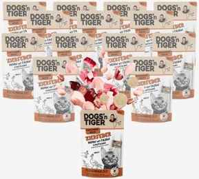 Dogs'n Tiger Dogs´n Tiger Adult Nassfutter Katze, Zierfeder 12x85 g – Bild 1 von 3