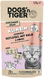 Produktbild von Dogs'n Tiger Dose 125g Katzennassfutter 12 x 125 Gramm Klimbim