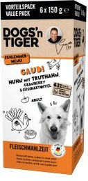 Dogs'n Tiger Gaudi Multibox Huhn & Truthahn 6x150 g – Bild 1 von 3