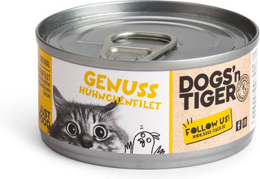 Produktbild von Dogs'n Tiger Genuss Nassfutter Hühnerfilet - 12 x 70 g