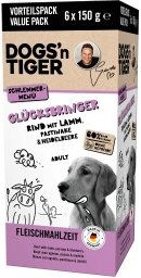 Dogs'n Tiger Glücksbringer Multibox Rind & Lamm 6x150 g – Bild 1 von 3