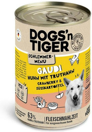 Produktbild von Dogs'n Tiger Hund 12 x 400g Dose Gaudi Sparpaket