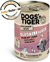 Produktbild von Dogs'n Tiger Hund 12 x 400g Dose  Glücksbringer Sparpaketg