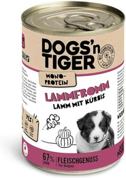 Produktbild von Dogs'n Tiger Hund 12 x 400g Dose Lammfromm Sparpaket
