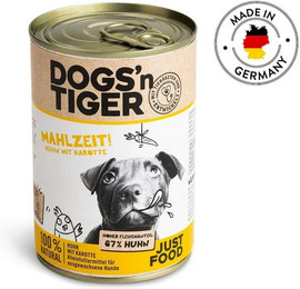 Produktbild von Dogs'n Tiger Hund 12 x 400g Dose  Mahlzeit Sparpaket