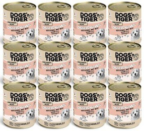 Produktbild von Dogs’n Tiger Junior Grünschnabel Hundenassfutter für Welpen mit Huhn, Reis und Gemüse - 12 x 800 g