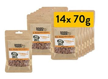 Produktbild von Dogs’n Tiger Junior Hunde Snacks Wunderkind Entenbrust - 14 x 70 g