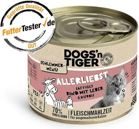 Produktbild von Dogs'n Tiger Katze 12 x 200g Dose Allerliebst Sparpaket