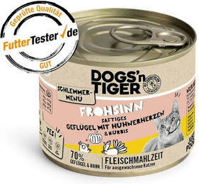 Produktbild von Dogs'n Tiger Katze 12 x 200g Dose Frohsinn Cat Sparpaket
