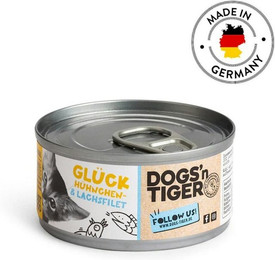 Produktbild von Dogs'n Tiger Katze 12 x 70g Dogs'n Tiger Glück Cat Sparpaket 24xx70g