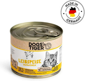 Produktbild von Dogs'n Tiger Katze Premium 12 x 200g Dose Leibspeise Sparpaket