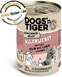 Produktbild von Dogs'n Tiger Katze Premium 12 x 400g Allerliebst Sparpaket