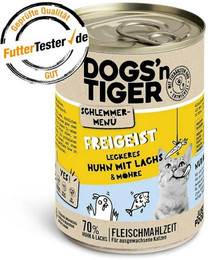 Produktbild von Dogs'n Tiger Katze Premium 12 x 400g Freigeist Sparpaket