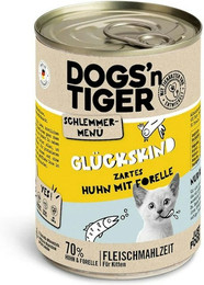 Produktbild von Dogs'n Tiger Katze Premium 12 x 400g Glückskind Sparpaket