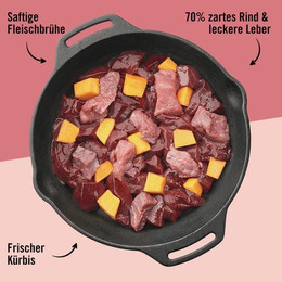 Produktbild von Dogs'n Tiger Katzen Nassfutter Allerliebst Rind & Hühnerleber - 6 x 400 g