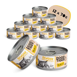 Produktbild von Dogs'n Tiger Katzenassfutter Genuss - 12 x 70 g