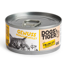 Produktbild von Dogs'n Tiger Katzennassfutter Genuss Hühnerfilet - 12 x 70 g