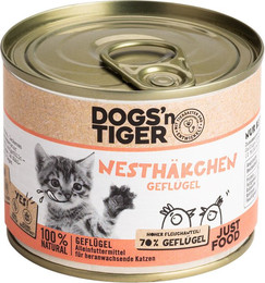 Produktbild von Dogs'n Tiger Katzennassfutter Kitten Nesthäkchen - 6 x 200 g