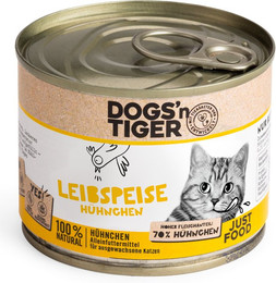 Produktbild von Dogs'n Tiger Katzennassfutter Leibspeise Huhn - 6 x 200 g