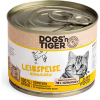 Produktbild von Dogs'n Tiger Katzennassfutter Leibspeise Huhn - 6 x 200 g