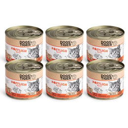 Produktbild von Dogs'n Tiger Köstlich Premium Nassfutter für Katze Pute - 6 x 200 g