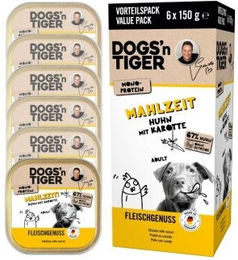Dogs'n Tiger Mahlzeit Multibox Huhn & Karotte 6x150 g – Bild 1 von 3