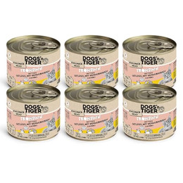 Produktbild von Dogs'n Tiger Schlemmermenü Frohsinn Katzennassfutter mit Huhn und Kürbis - 6 x 200 g