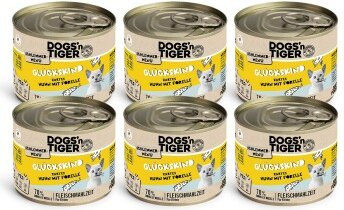 Produktbild von Dogs'n Tiger Schlemmermenü Glückskind Nassfutter für Kätzchen mit Huhn und Forelle - 6 x 200 g