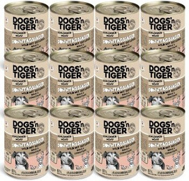 Produktbild von Dogs’n Tiger Sonntagsjäger Adult Hundefutter mit Wild und Geflügel - 12 x 400 g