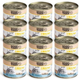 Produktbild von Dogs'n Tiger Wohltat Katzenfutter mit Hühnchen und Lachs - 12 x 200 g