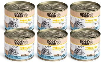 Produktbild von Dogs'n Tiger Wohltat Katzenfutter mit Hühnchen und Lachs - 6 x 200 g