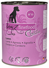 Produktbild von dogz finefood Hundefutter nass N° 10 Lamm - 6 x 400 g