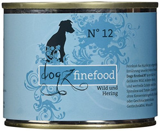 Produktbild von dogz finefood Hundefutter nass N° 12 Wild & Hering - 6 x 200 g