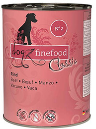 Produktbild von dogz finefood Hundefutter nass N° 2 Rind - 6 x 400 g